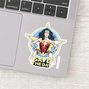 Sticker WW84 Save the Day Wonder Woman Retro Comic Art