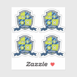 Sticker Xavier lettre initiale X nom personnalisé porte-cr