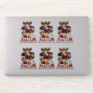 Sticker Xiaolin Showdown   8"x 8"- Brillant Transparent