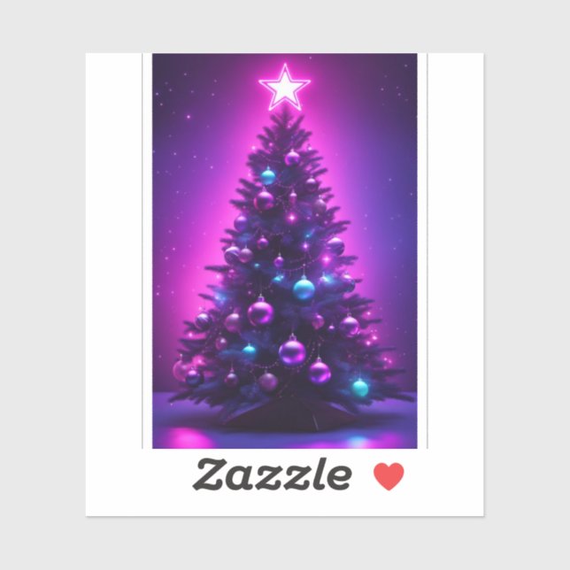 Sticker Xmas tree (Feuille)