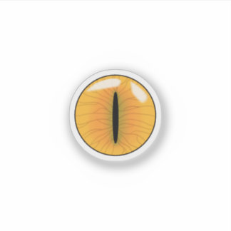 Sticker Yellow Demonic Cat Eye