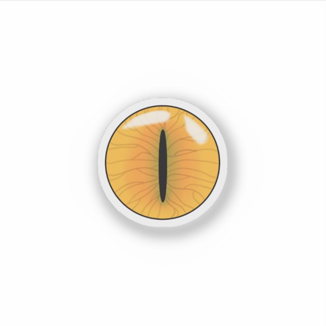 Sticker Yellow Demonic Cat Eye (Devant)