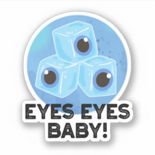 Sticker Yeux Yeux Bébé Funny Ice Eyeballs Pun