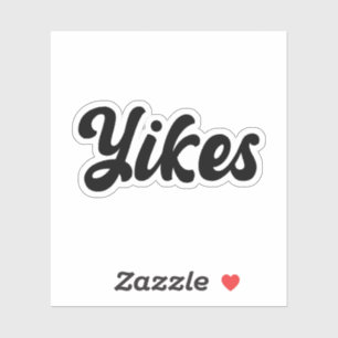 Sticker Yikes, Sticker Vinyl Réaction Drôle