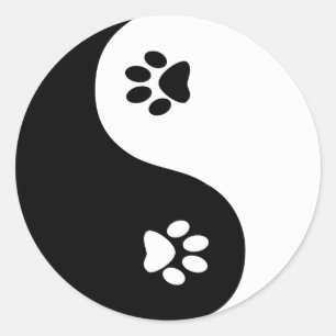 Sticker Yin Yang Paws