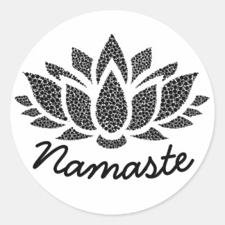 Sticker Yoga Lotus Namaste