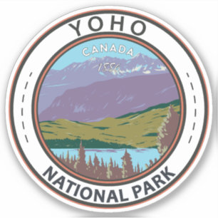 Sticker Yoho National Park Canada Badge
