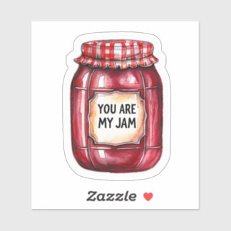 sticker "You are my jam" sur Jam Jar