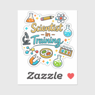Sticker Young Scientist in Training Invitation