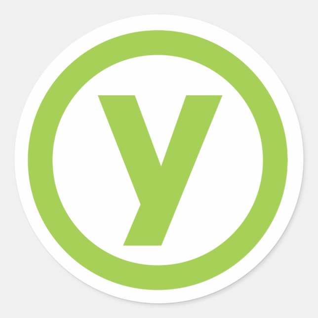 Sticker Yubico Circle "Y" (Devant)