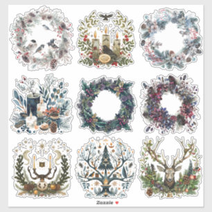 Sticker Yule   gothique, païen, nordique, solstice