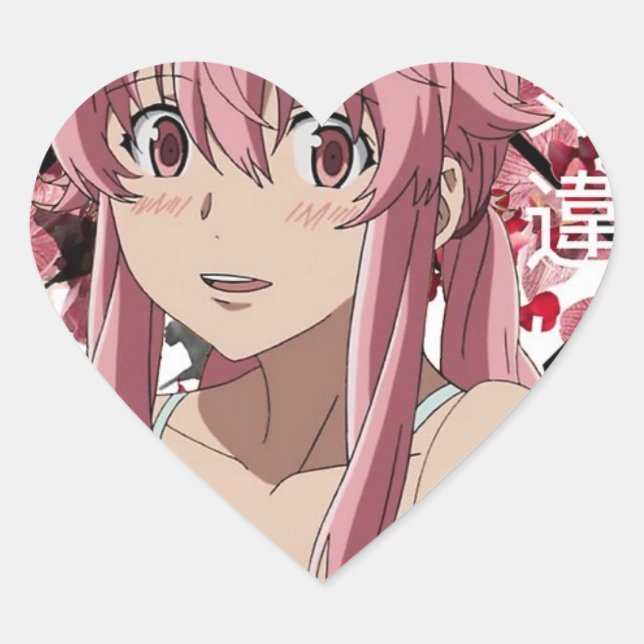 Sticker Yuno Gasai pour ordinateurs portables et C (Devant)