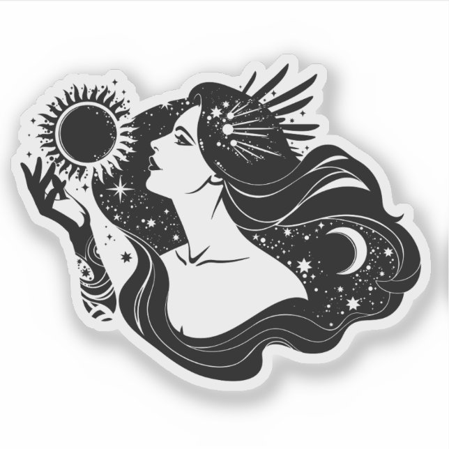 Sticker - "Zauberin" (Vorderseite)