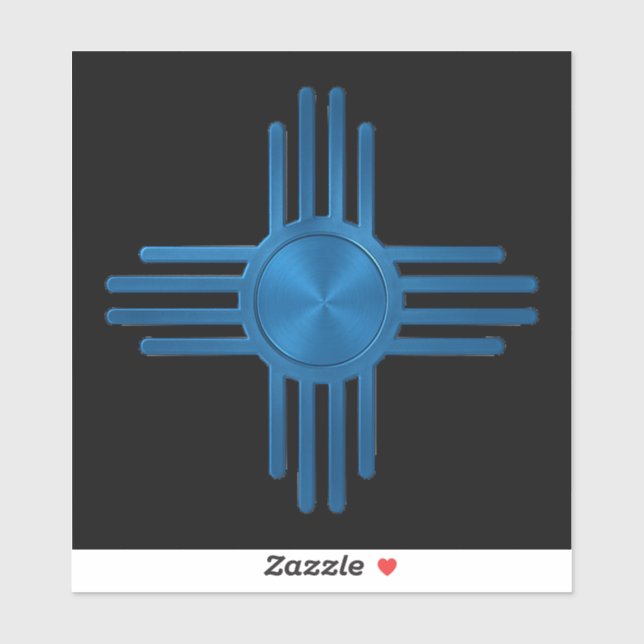 Sticker Zia Sun Blue  (Feuille)