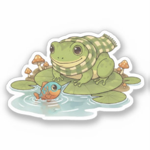 Sticker Zochi et Ripple le Poisson