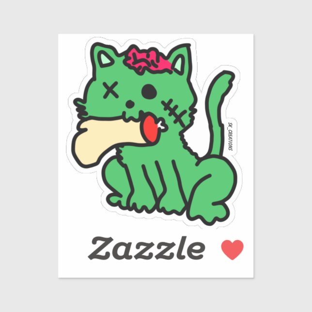Sticker Zombie (Feuille)