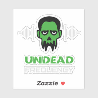Sticker Zombie Techno Rave