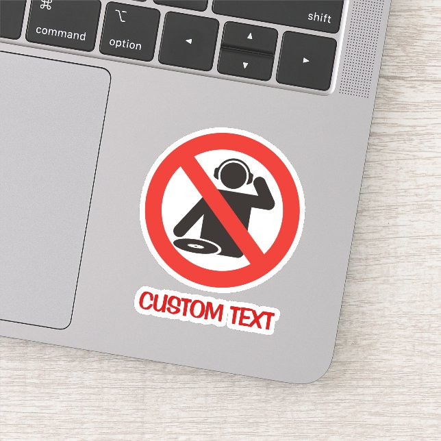 Sticker Zone libre DJ (Détail)