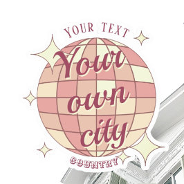 Sticker Zuhause Stadt Lieblingsstadtdekor