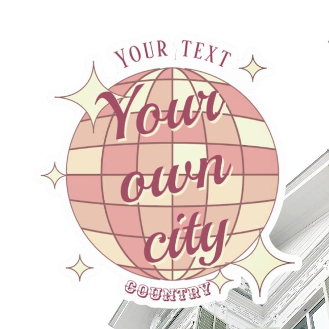 Sticker Zuhause Stadt Lieblingsstadtdekor (Von Creator hochgeladen)