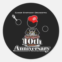 Sticker zum 10. Jubiläum
