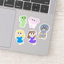 Stickerbogen - Samantha, Stacy & Freunde