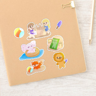 Stickerbogen - Sommerzeit-Spielzeuge Aufkleber