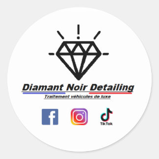 Stickerbrett für Diamant-Schwarzdiamanten Runder Aufkleber