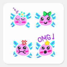 StickerDream Big: Kawaii Neon-Sticker von 11-Jähri