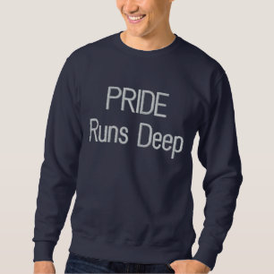 Stickerei bei Delphinen auf der Rückseite Besticktes Sweatshirt