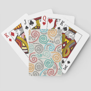 Stickerei extravagantes gerolltes Papier Spielkarten