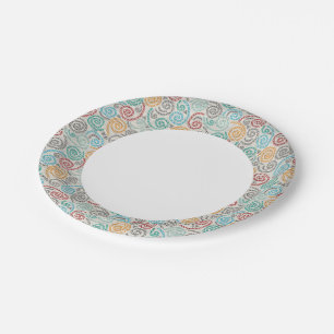 Stickerei extravagantes Rumpfpapier Pappteller