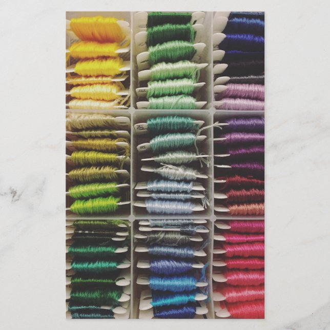 Stickerei Floss Regenbogen (Vorderseite)