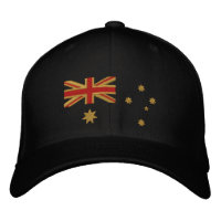 Stickerei für die australische Goldie-Flagge
