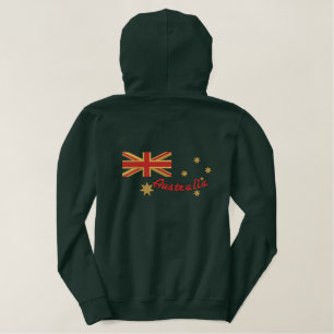 Stickerei für die australische Goldie-Flagge Bestickter Hoodie