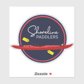 Stickerei für Schaufelpaddler Aufkleber
