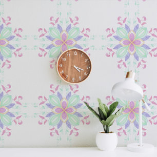 Stickerei-Imitation florales Muster Muster  Tapete