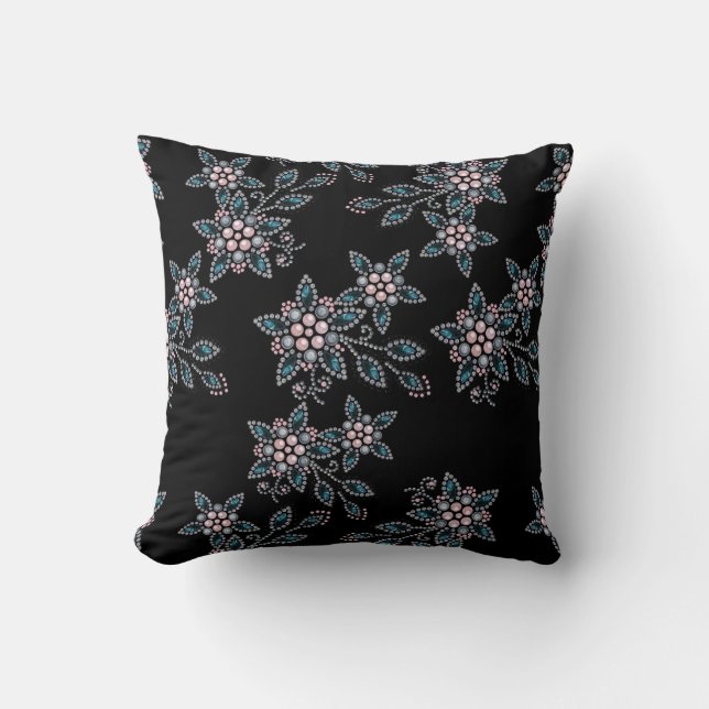 Stickerei mit Perlen Kissen (Vorderseite)