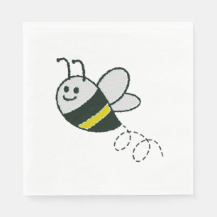 Stickerei Niedliche BienenBaby-Dusche Serviette