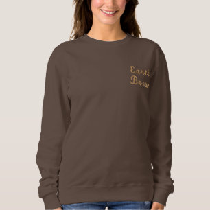 Stickerei-Sweatshirt Damen-Style-Design Besticktes Sweatshirt