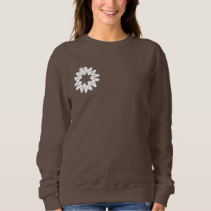 Stickerei-Sweatshirt Damen-Style-Design Besticktes Sweatshirt