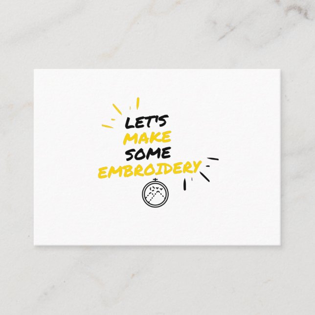 Stickerei Visitenkarte (Vorderseite)