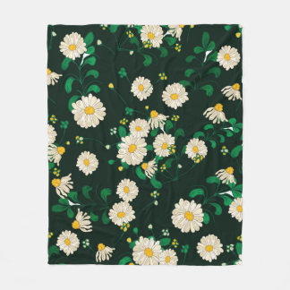 Stickereien Blume und Blätter nahtlos. Im Fleecedecke