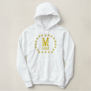Stickereien für Monogram plus Text Bestickter Hoodie
