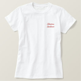Stickereien Modernes Elegantes Name Shirt