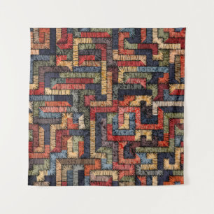 Stickereien nahtlos geometrisch. ethnisch und wandteppich