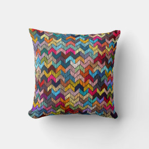 Stickereien nahtlos geometrischer Muster. Ornament Kissen