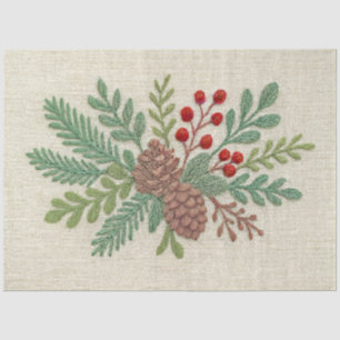 Stickereien Weihnachten Seidenpapier
