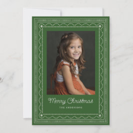 Stickereimuster Feiertagskarte