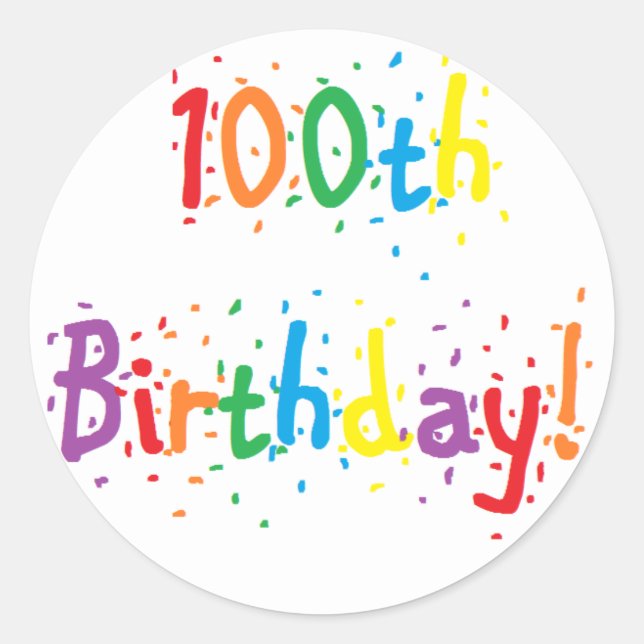Stickers "100e anniversaire" (Devant)